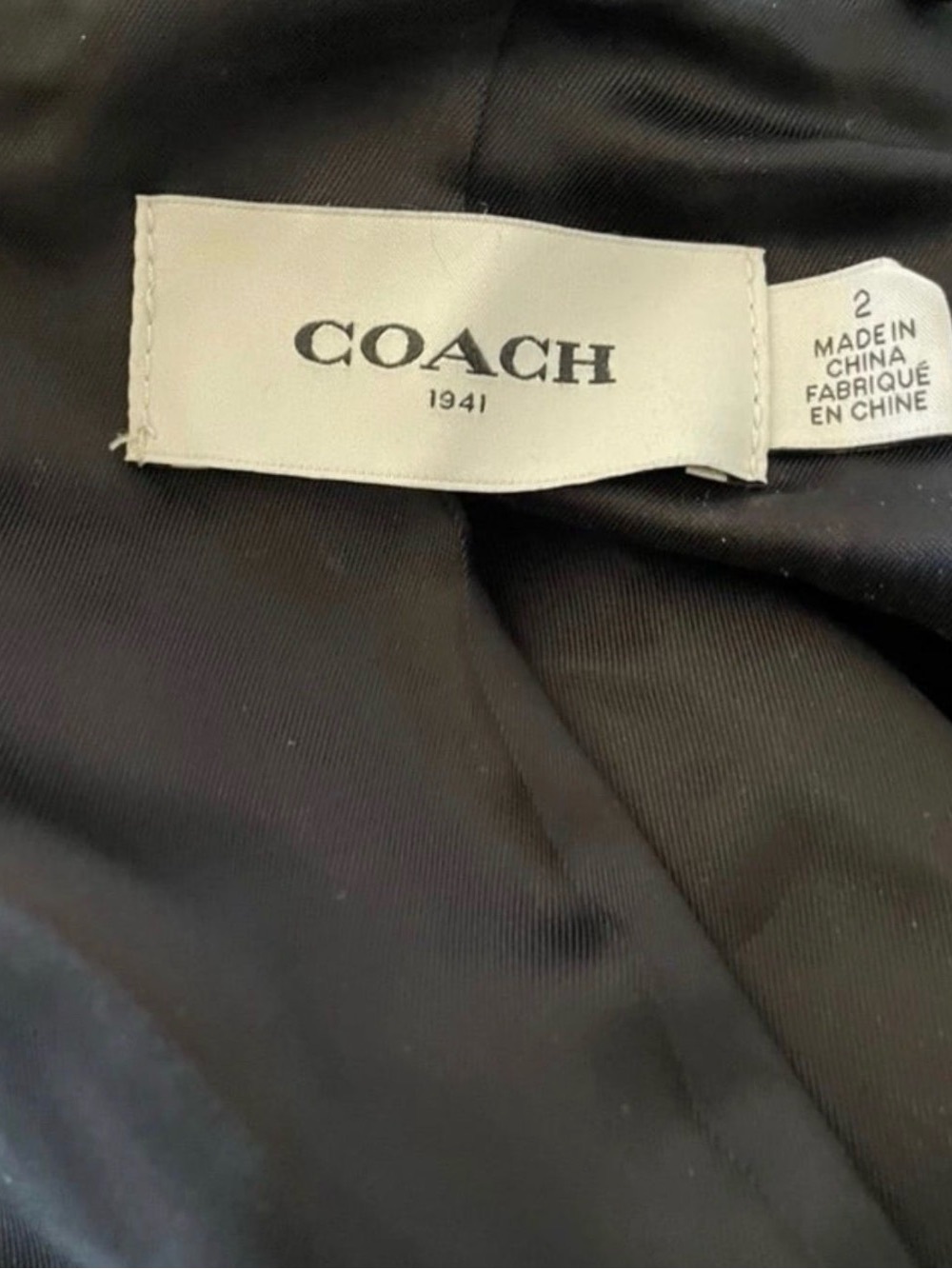 Coach lambskin jacket - Picture 3 of 3
